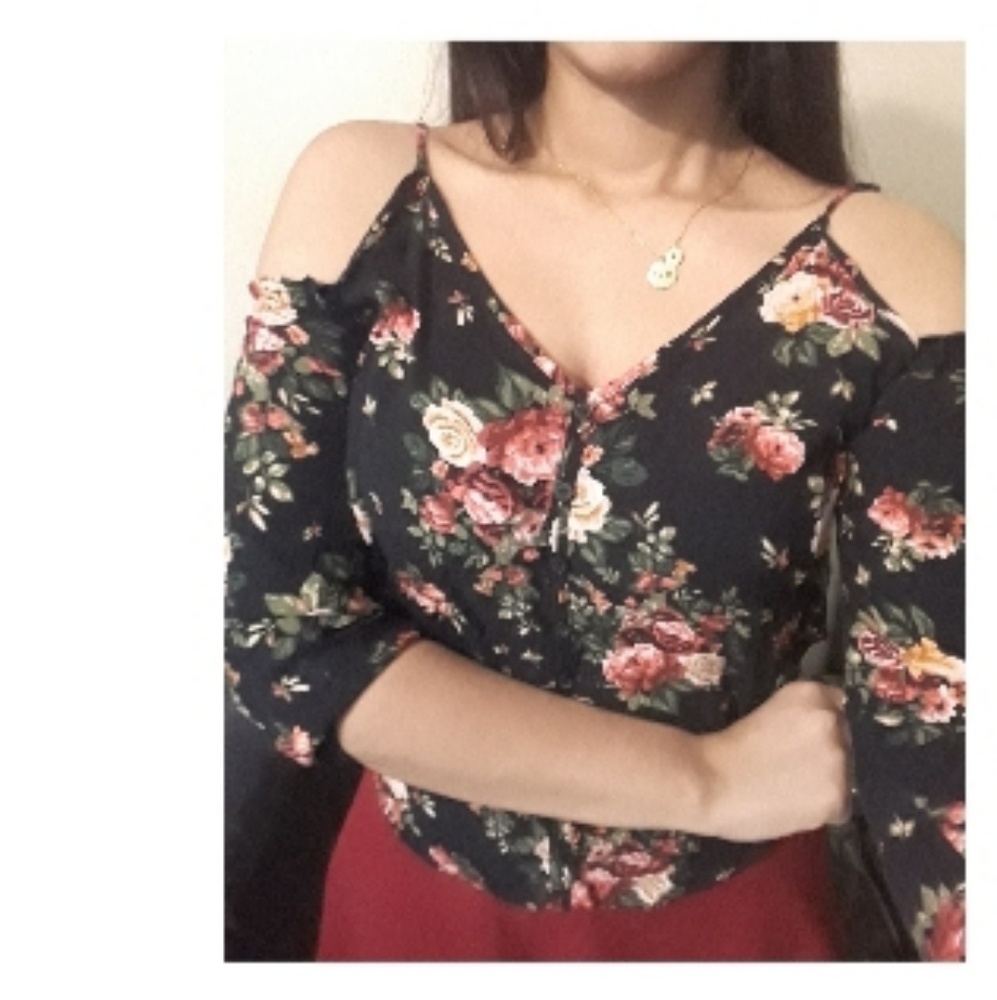 Off shoulder blouse blusa de mujer floral